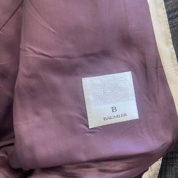 Baumler Checked Sport Coat Pure Wool - Picture 6 of 9